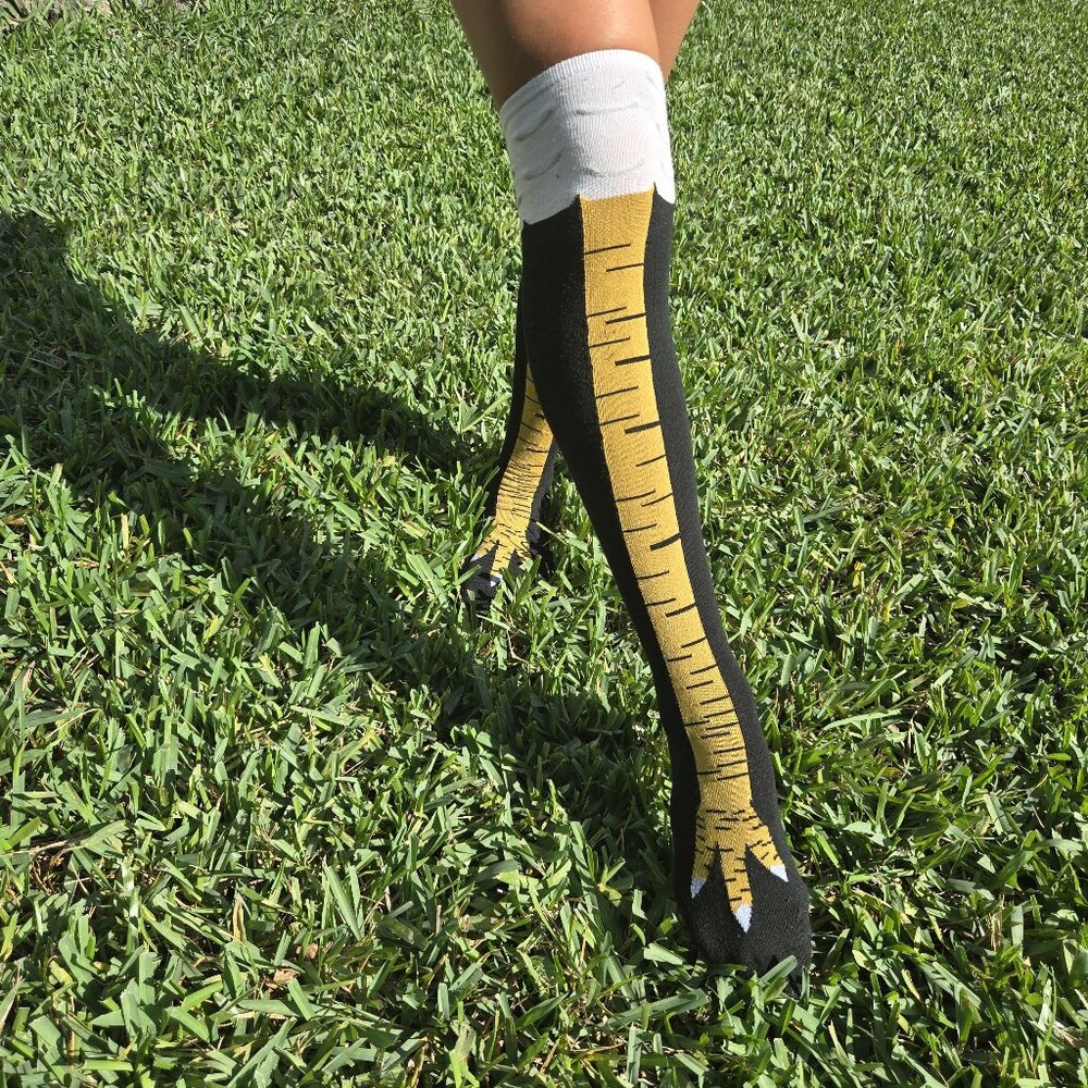 Crazy Funny  Chicken Leg Socks - Adults & Teens